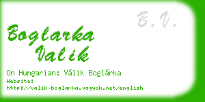 boglarka valik business card