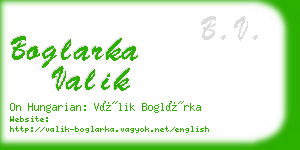 boglarka valik business card